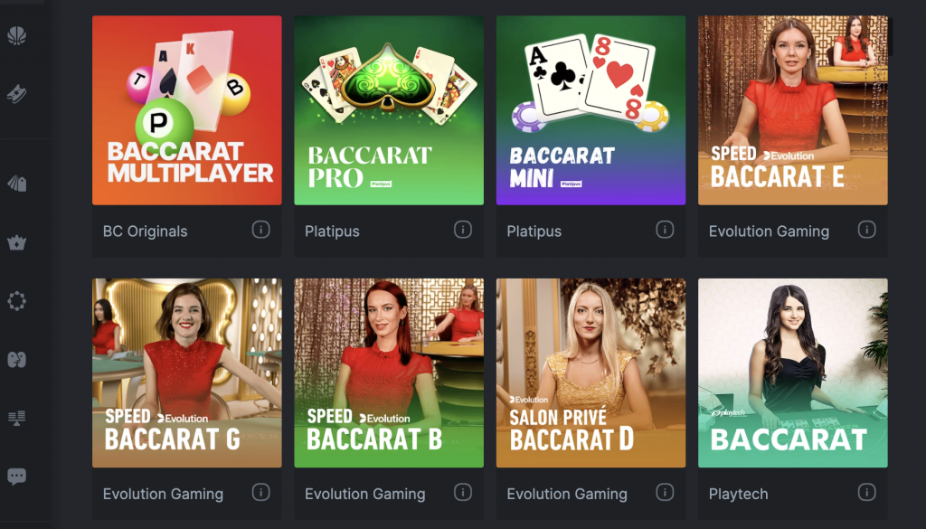 Dogecoin Baccarat Games