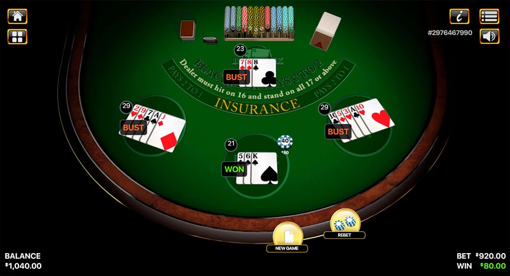 Bitcoin Blackjack 게임 플레이