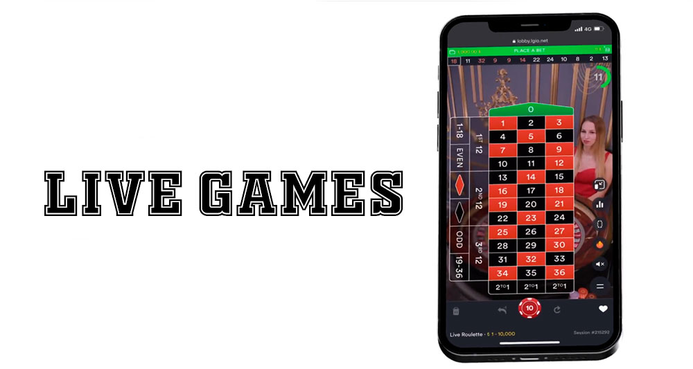 Bitcoin Live Games on mobile phone