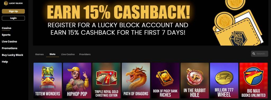 Lucky Block Casino Bonus