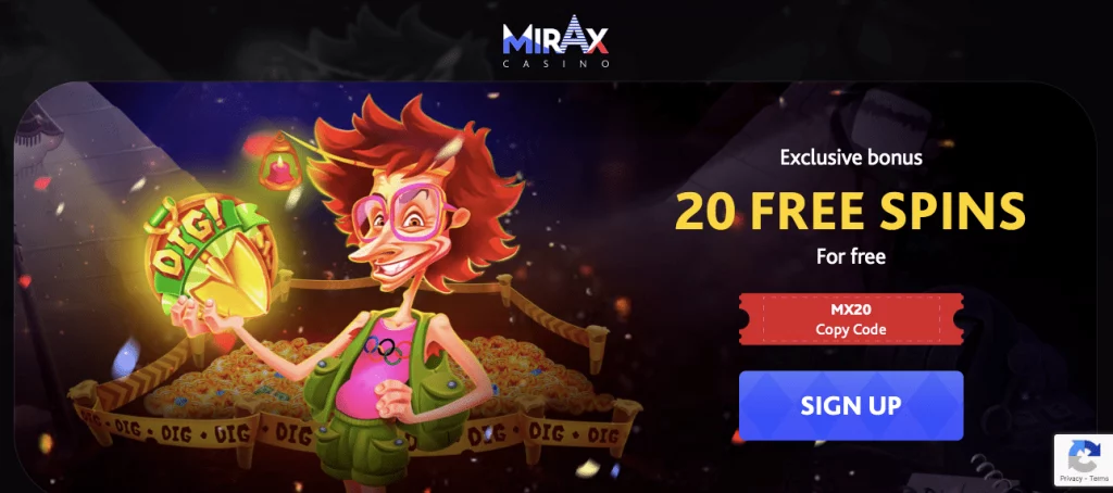 Mirax Casino sans Bonus de Dépôt