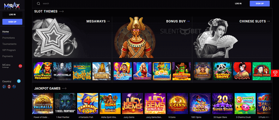 Mirax Casino en ligne