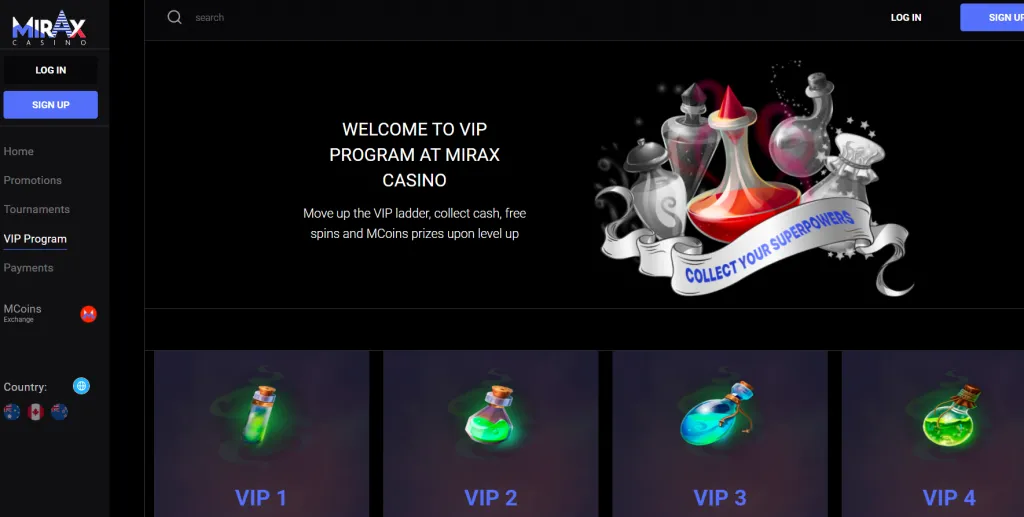 VIPプログラム Mirax