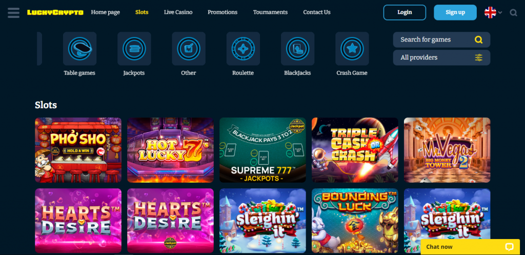 LuckyCrypto Casino Slots