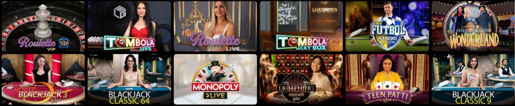 Jeux en direct sur CirusBet Casino