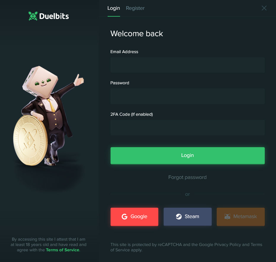 How to Register and Get Started at DuelBits Casino